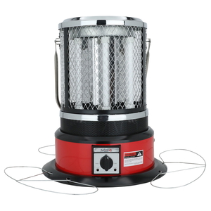 Edison Electric Heater, 2000 Watts, 3 Candles - Red product image