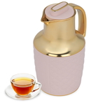 Lara Plastic Timeless Thermos, 1 liter, with gold-pink handle product image 1