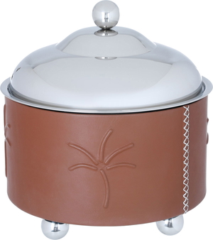 Al Saif Gallery steel heater, 3 litres, 33 x 30 x 30 cm, circular, cover - brown product image