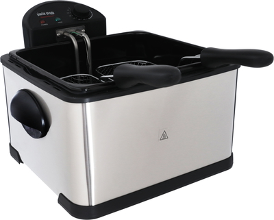Home Master Hm-529 Tefal Electric Oil Fryer, 2000 Watt, 6 Liter, Temperature Control - Silver product image 3