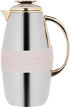 Asmaa Steel Al Saif Gallery thermos set, 1 liter - 0.7 liters, light brown-silver strap product image 2