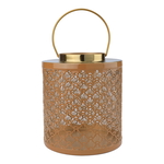 Al Ain Al Andalusia Indian Steel Lantern, 18 X 18 X 20 Cm - Golden Brown product image 2