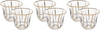 Al Saif Gallery Glass Coffee Cup Set, 6 Pieces, 90 Ml, Golden Pattern - Transparent product image 1