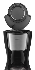 Philips Coffee Maker, 1.2L, 15 Cups, 920-1080W, Glass Carafe, HD7462/20 - Black product image 2