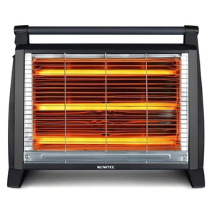 Kumtel Quartz Electric Heater, 3 Candles, 1500 Watt, KUMTEL LX-2832 - Black product image