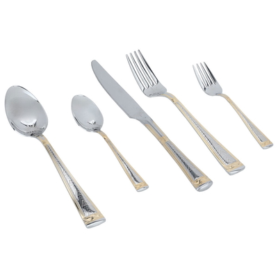 Al Saif Gallery steel spoon set, 30 pieces - silver product image 3