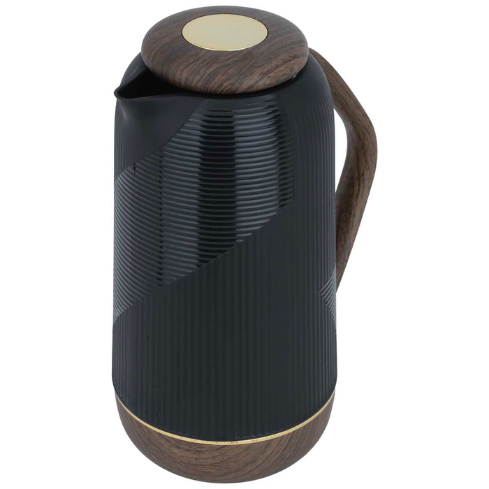 Al Saif Gallery Rawaa thermal glass thermos, 1 liter - black product image 2