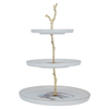 Al Saif Gallery porcelain serving stand, 3 levels, circular - colorful product image 1