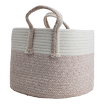 Al Saif Gallery Cotton Baskets Set, 25-30-35 cm, 3 Pieces, Round - Beige product image 4