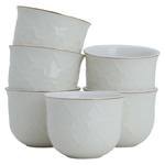 Al Saif Gallery Porcelain Arabic Coffee Cups Set, 12 Pieces - Cream product image 1