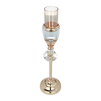 Al-Qannas steel candlestick, 7 x 10 x 30 cm, base - gold product image 3