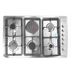 Ariston Electric Stove, 5 Burners, 86 x 51 cm, AM95E0GMIXSA - Silver product image 1