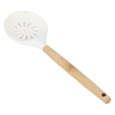 Al Saif Gallery Silicone Spoon, Wooden Handle - Beige product image 1