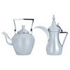 Al Saif Gallery Steel Dallah Coffee and Teapot Set, 2 Pieces - Silver product image 1