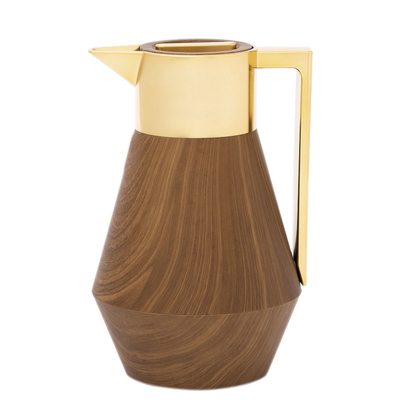 ترمس ليديا إفرست، 1 لتر، يد ذهبي - بني فاتح product image 1