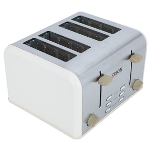 Edison Electric Toaster, 1600 Watt, 4 Slices - Wooden Beige product image