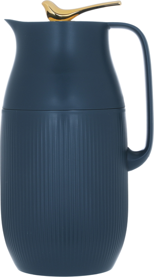 Royal 6 Plus Plastic Saif Gallery Thermos, 1.6 L, Bird Pattern, Squeeze - Dark Blue product image