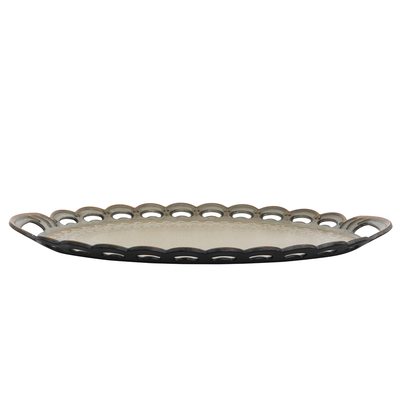 Al Saif Gallery Plastic Serving Trays, 45 X 32 X 2 Cm - Gold product image 2