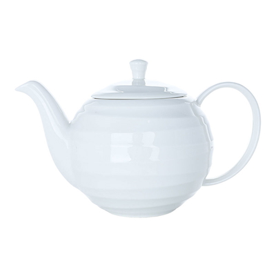 Al Saif Gallery Porcelain Teapot with Lid, 1 Liter, 15 cm - White product image 1