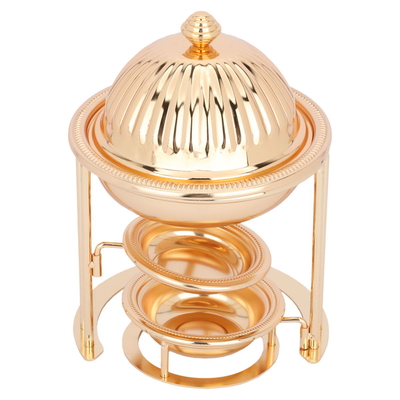 Steel Tamriya set with Noa plate and Al Saif Gallery stand, 4 pieces, large - gold product image 2