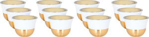 Al Saif Gallery porcelain (Empire) Arabic coffee cups set, 12 pieces - white and gold product image