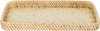 Tofariyah Al Saif Gallery Wicker Toufia, 37 x 17 x 3 cm, rectangle, scalloped pattern - beige product image 1