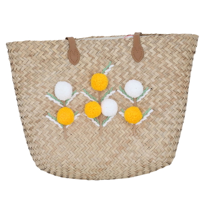 Al Saif Gallery wicker thermos bag, 47x36 cm - beige product image 1