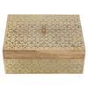 Al Saif Gallery Wooden Box, 20X15X8.6 Cm - Gold product image 1