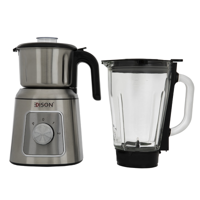 Edison Steel Blender, 600W, 1.5L, 2 Speeds, Grinder, BL-730 - Silver product image 3