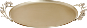 Al Saif Gallery Steel Serving Tray, 48X28X2 Cm - Beige product image