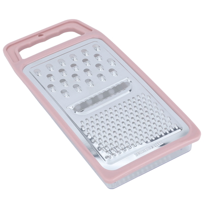 Al Saif Gallery Steel grater with plastic box - silver pink product image 2