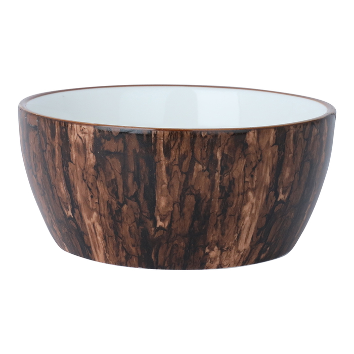 Al Saif Gallery Porcelain Bowl, 15 X 15 X 7 Cm - Wooden product image 3