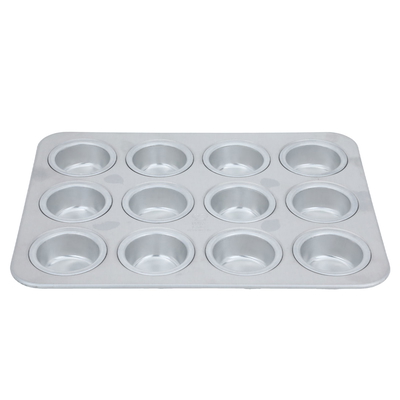 Al Saif Gallery Aluminum Cupcake Pan, 35.8 x 10.5 x 1.2 cm, 12 trays - Silver product image 1