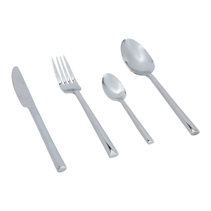 Al Saif Gallery steel cutlery set, 24 pieces - silver product image