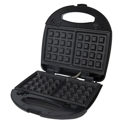 Edison Sandwich and Waffle Maker, 700 Watt, 2×1 - Black product image 2