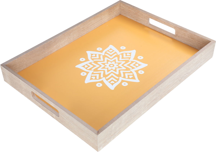 Saif Gallery wooden serving tofir, 42 cm, rectangle - orange product image 2