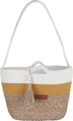 Al Saif Gallery wicker bag, 45 x 16 x 30 cm, handle - colorful product image 1