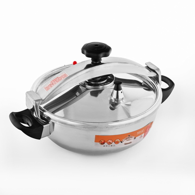 Al Saif Gallery Aluminum Steam Pressure Cooker, 9 Litres, 32 Cm - Silver product image 2