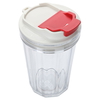 Al Saif Gallery plastic cup, 370 ml, with lid - transparent product image 2