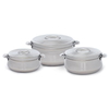 Maxima Hilux Food Container Set, 8/5/3.5 Liter, 3 Pieces - Silver product image 1