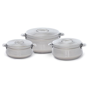 Maxima Hilux Food Container Set, 8/5/3.5 Liter, 3 Pieces - Silver product image