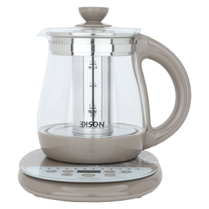 Edison G118E Electronic Base Glass Water Kettle, 950-800 Watt, 1.8 Liter - Beige product image