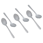 Al Saif Gallery steel tea spoon set, 6 pieces, engraved - silver product image 2