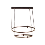 Al Saif Gallery aluminum chandelier, 60-80 cm, 100 watts, circular - brown product image 3