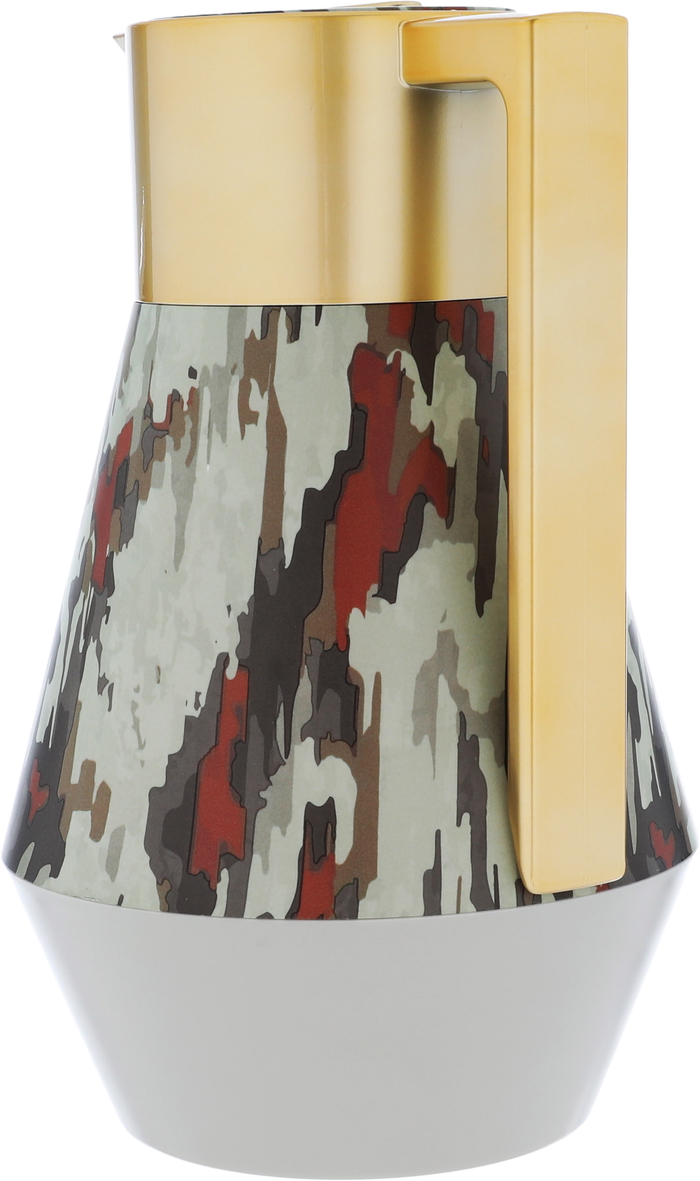 Al Saif Gallery Lydia plastic thermos, 1 liter - gold green product image 4