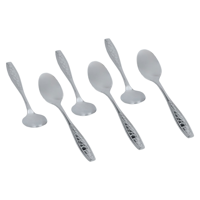 Al Saif Gallery steel spoon set, 24 pieces, engraved - silver product image 5