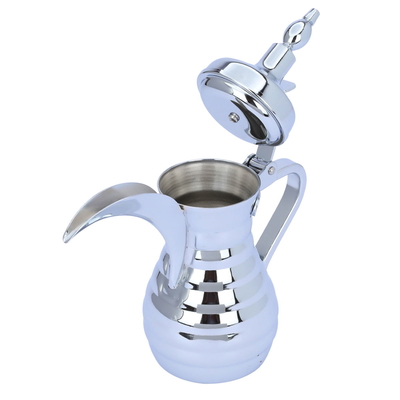 Al Saif Gallery Tuwaiq Steel Dallah, 32 cm, engraved - silver product image 3