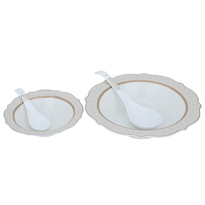 Al Saif Gallery porcelain dining set, 65 pieces - white product image 6