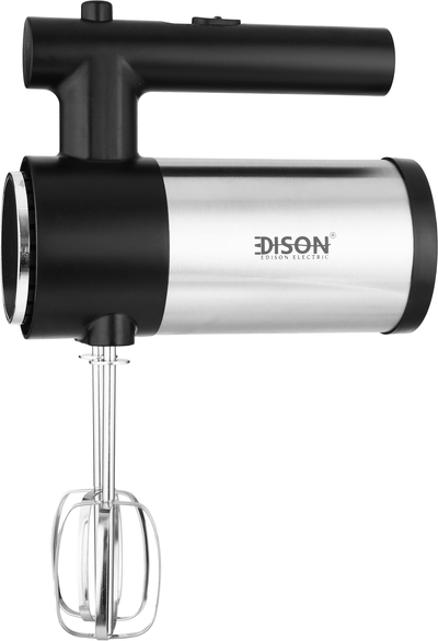 Edison HM1240 Hand Mixer, 400 Watt, 5 Speeds, Steel - Silver Black product image 4