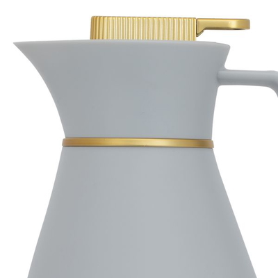 Glory Chiffon Glass Thermos, 1 liter, plastic outer shell - light grey product image 2